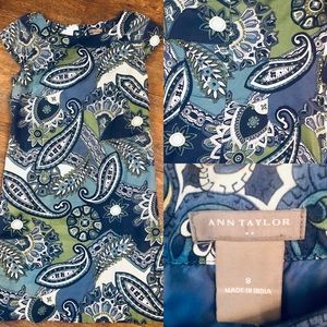 Ann Taylor Cap Sleeve Dress - Sz 8